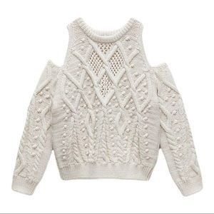 Zara Cold should Bubble Sweater